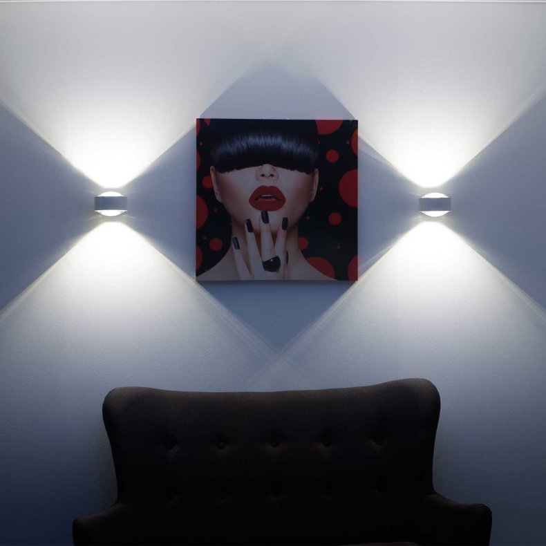 Puk Maxx matt chrome Wall Light