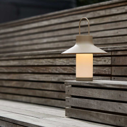 Shadow Large Grbeige Bordlampe