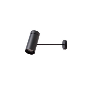 Sia Click Spot with Base Wall/Ceiling Black