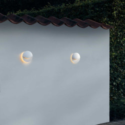 Smiley Matt White Wall Light