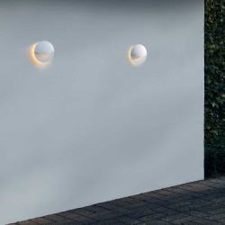 Smiley Matt White Wall Light