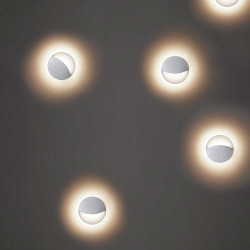 Smiley Matt White Wall Light
