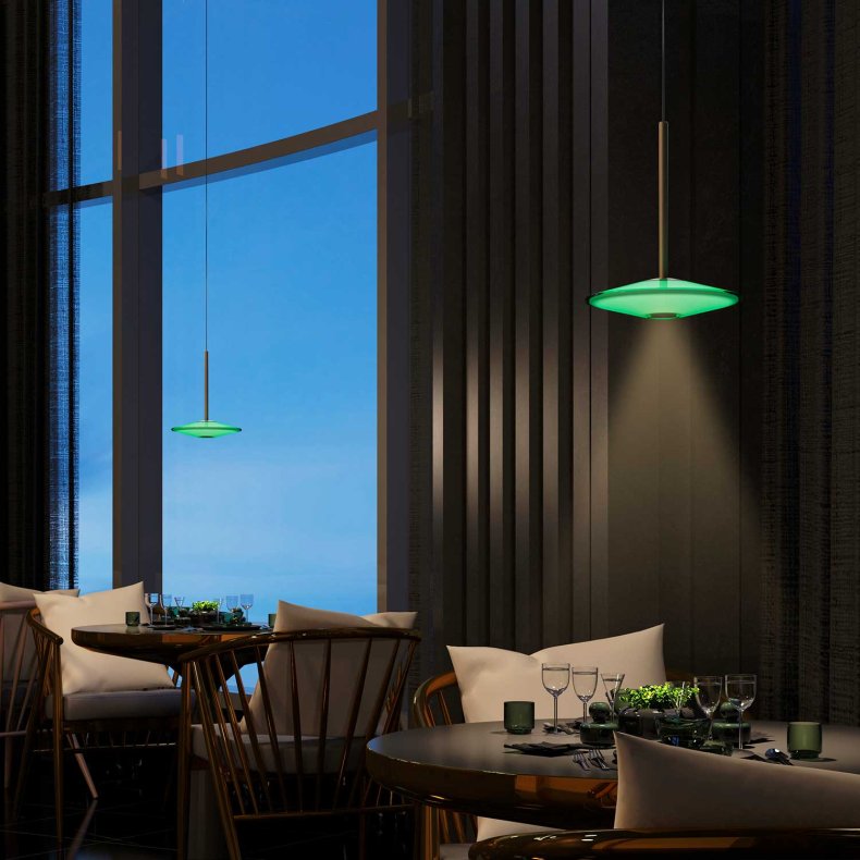 Solene SO Green Pendant Light