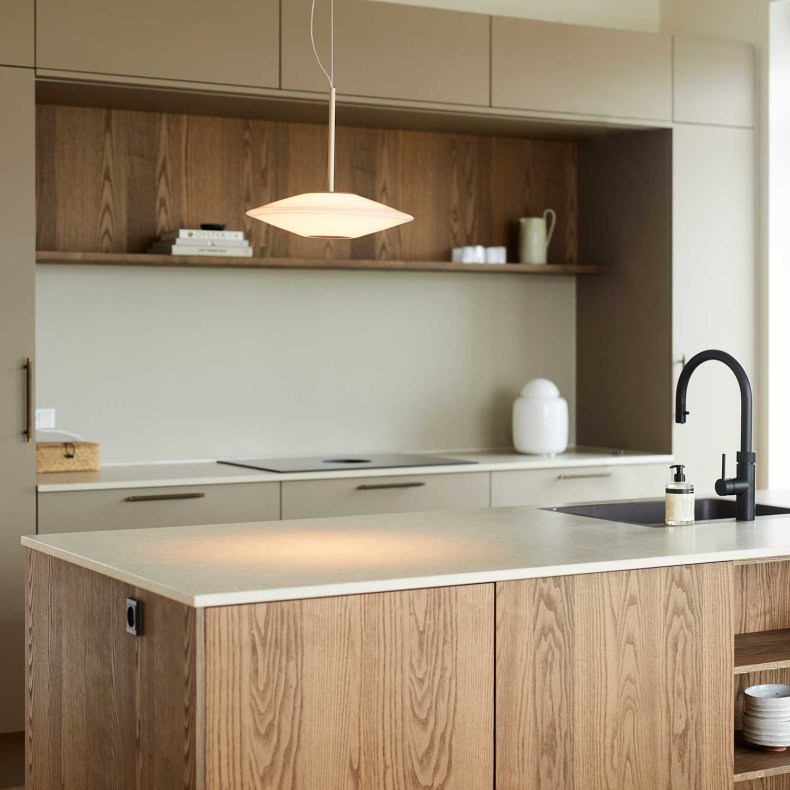 Solene SO LARGE Vit Takpendel