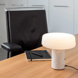 small marble lamp table