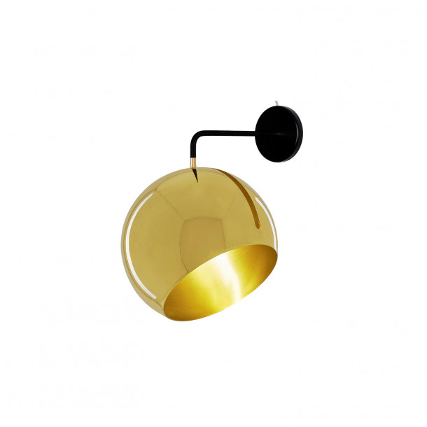 Tilt Globe Brass Vegglampe