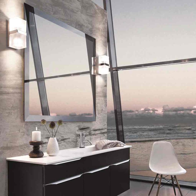 Ice Cube Dobbel Vegglampe