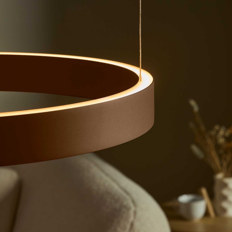 Velora LARGE Caramel Brown Pendant Light