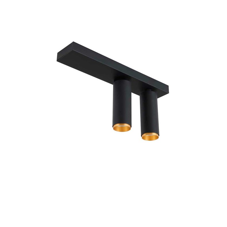 X-BEAM Double Black/Gold Ceiling/Wall Spotlight