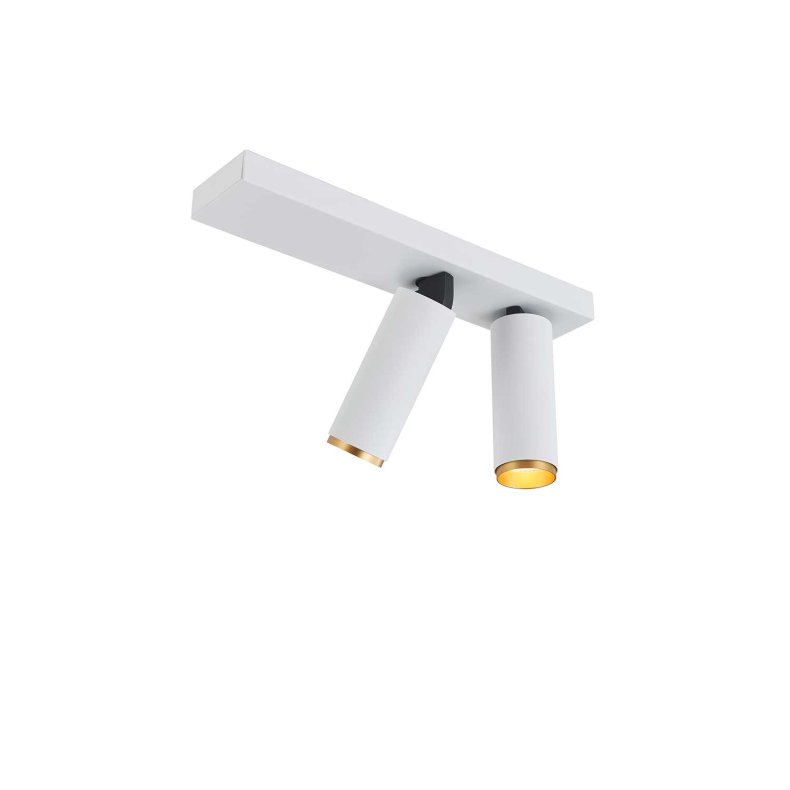 X-BEAM Double Hvid/Guld Loft/Vgspot