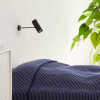 Sia Click Spot with Base Wall/Ceiling Black